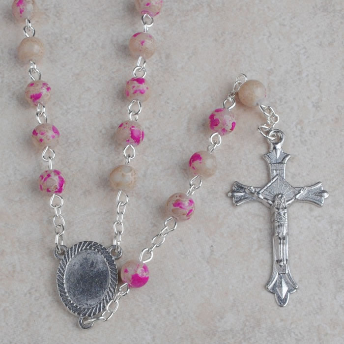 ,galss beads rosary